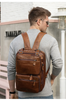 Men’s Genuine Leather Office Bag Briefcase Backpack