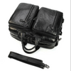 Leather Office Bag Business Briefcase & Backpack Convertible