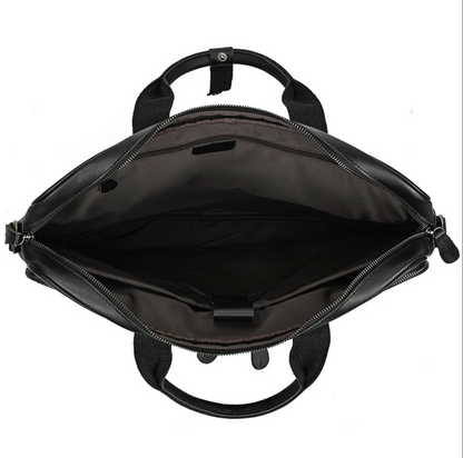 Retro Genuine Leather Laptop Bag 15.6 Inch