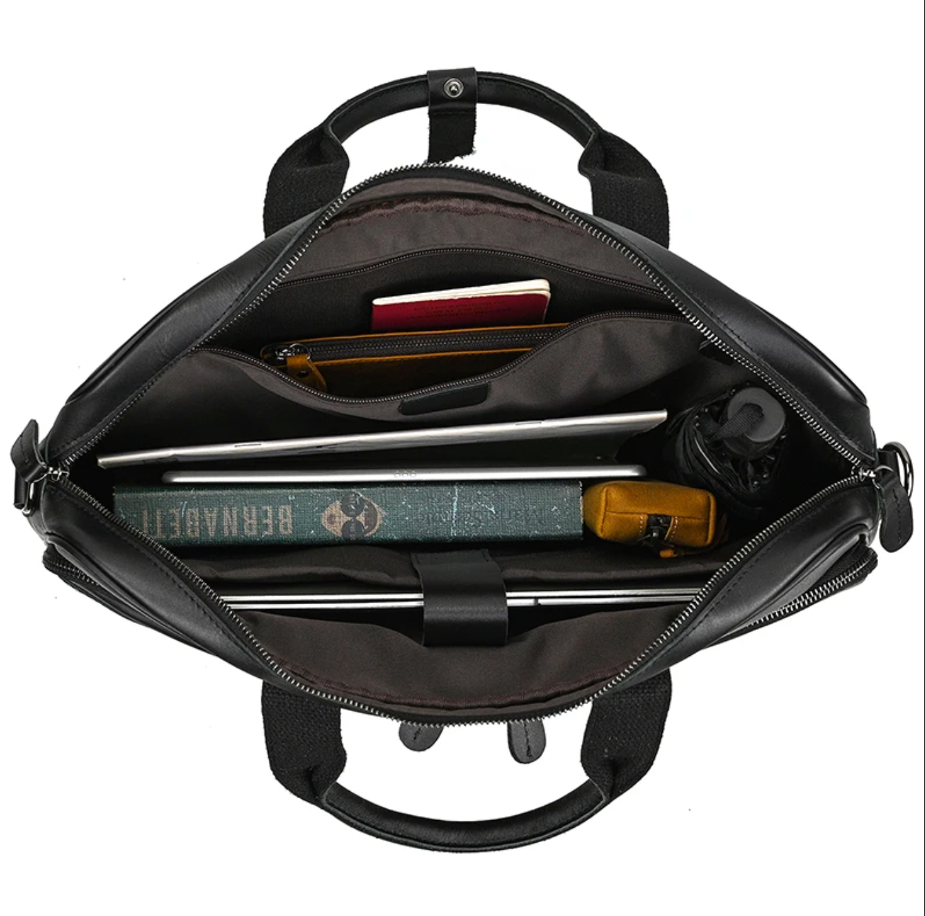 Retro Genuine Leather Laptop Bag 15.6 Inch
