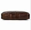 Retro Leather Laptop Briefcase Bag 15.6 Inch Trolley Sleeve