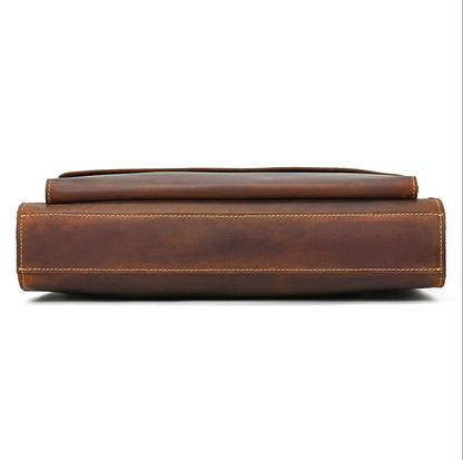 Men’s Leather Briefcase Bag Laptop Office 14 Inch