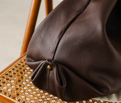 Women Leather Office Tote Bag With Zipper