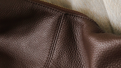 Women Leather Office Tote Bag With Zipper