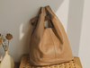 Genuine Leather Office Tote Handbag with Large Capacity
