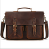 Genuine Leather Laptop Briefcase for Work & Travel