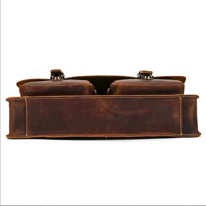Genuine Leather Laptop Briefcase for Work & Travel