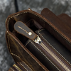 Men Leather Office Bag Brown Briefcase Messenger Laptop