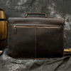 Men Leather Office Bag Brown Briefcase Messenger Laptop