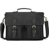 Men Leather Office Bag Brown Briefcase Laptop