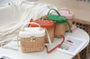 Straw Crossbody Purse Woven Summer Beach Bag for Women