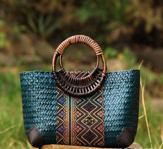 Straw Woven Women’s Bag Summer Beach Tote
