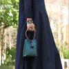 Woven Tote Handbag Beach Bag Mini Rattan Bucket Bag
