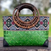Retro Bamboo Woven Rattan Bag Summer Beach Tote