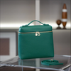 Soft Leather Square Commuter Backpack Handbag