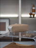 Soft Leather Square Commuter Backpack Handbag
