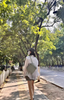 Soft Leather Square Commuter Backpack Handbag