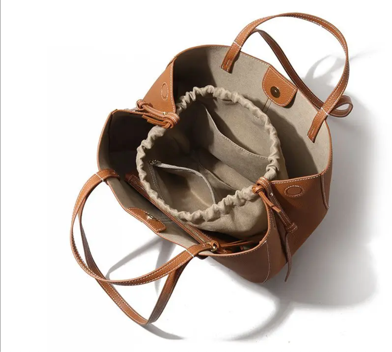 Women’s Genuine Leather Shoulder Tote Bag