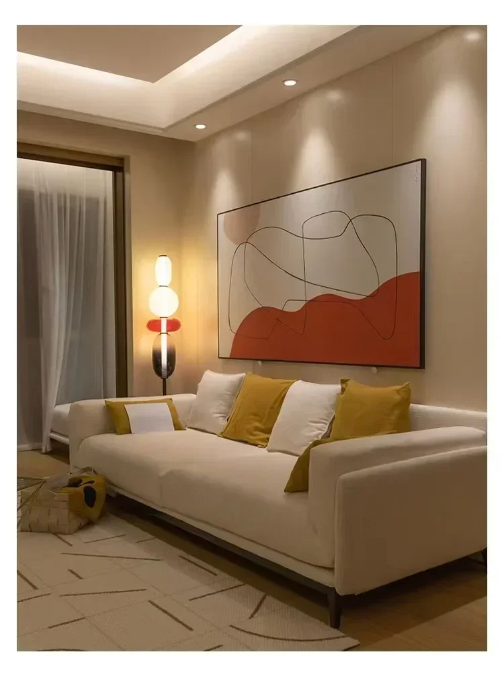 Nordic Design Colorful Glass Floor Lamp for Living Room