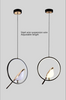 Magpie Bird LED Pendant Lamp Ceiling Chandelier