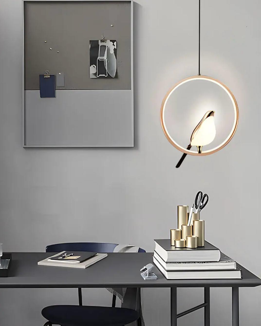 Magpie Bird LED Pendant Lamp Ceiling Chandelier