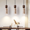 Japanese Wabi Sabi Stone Pendant Ceiling Lamp Chandelier
