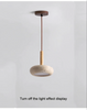 Yellow Cave Stone Pendant Lamp Japanese Wabi-Sabi Ceiling Light
