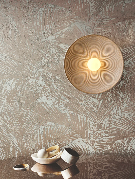 Indoor Ripple Round Wall Light for Bedroom, Living Room & Dining Room