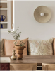 Indoor Ripple Round Wall Light for Bedroom, Living Room & Dining Room