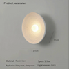 Indoor Ripple Round Wall Light for Bedroom, Living Room & Dining Room