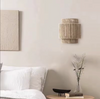 Hemp Rope Wall Light Fixture Rustic Boho Wall Sconce