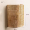Rattan Wall Lamp Bamboo Woven Bedside Wall Sconce Lighting Fixture