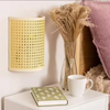Rattan Wall Lamp Bamboo Woven Bedside Wall Sconce Lighting Fixture