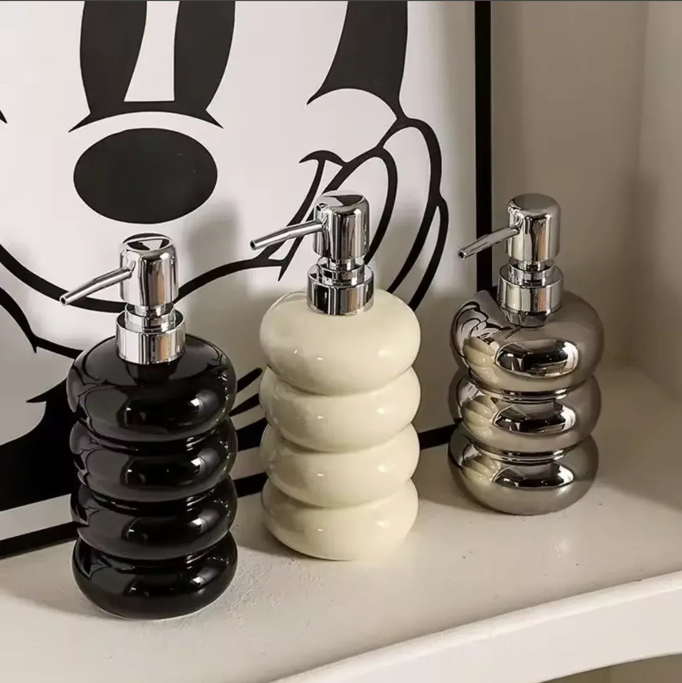 Ceramic Soap Dispenser for Bathroom Accessories Set