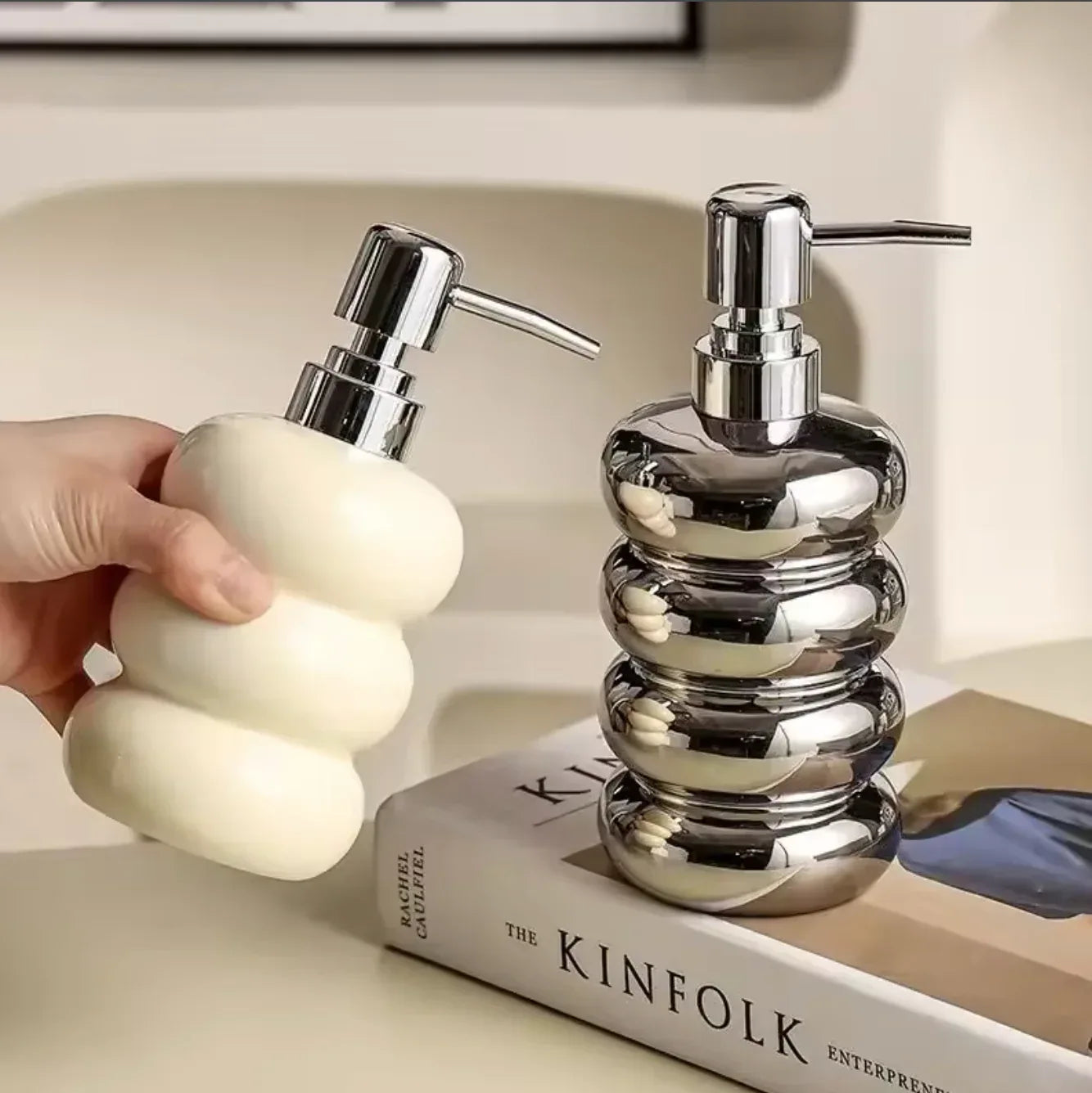 Ceramic Soap Dispenser for Bathroom Accessories Set
