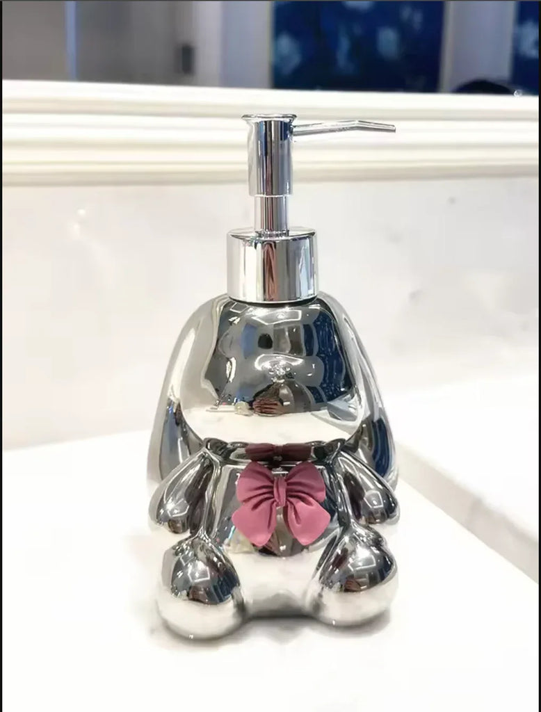 Ceramic Rabbit Soap Dispenser Bathroom Accessories 1