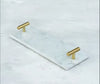 Natural Marble Tray with Golden Handles Bathroom Vanity 3