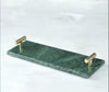 Natural Marble Tray with Golden Handles Bathroom Vanity 1