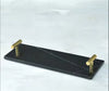 Natural Marble Tray with Golden Handles Bathroom Vanity 2