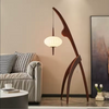 Handmade Bamboo Floor Lamp Tripod Lighting for Living Room