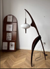Handmade Bamboo Floor Lamp Tripod Lighting for Living Room