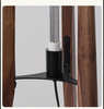 Scandinavian Tripod Floor Lamp Japandi Style Wood & Fabric Standing Light
