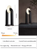 Vintage Solid Wood LED Table Lamp Dimmable Touch Control