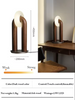 Vintage Solid Wood LED Table Lamp Dimmable Touch Control