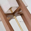 Nordic Walnut Wood Japanese Floor Lamp with Cotton Cloth Lampshade