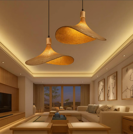 Handmade Woven Rattan Pendant Light