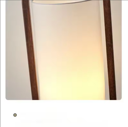 Japanese Wabi-sabi Solid Wood Table Lamp and Floor Lamp