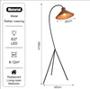 Wabi-Sabi Rattan Floor Lamp Nordic Corner Light