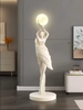 Rechargeable Retro Floral Table Lamp French Pastoral