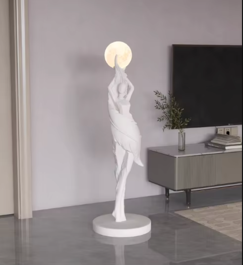 Rechargeable Retro Floral Table Lamp French Pastoral